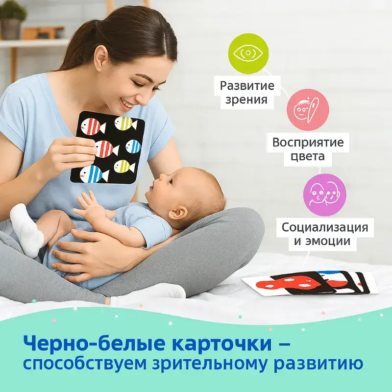 Черно-белые карточки